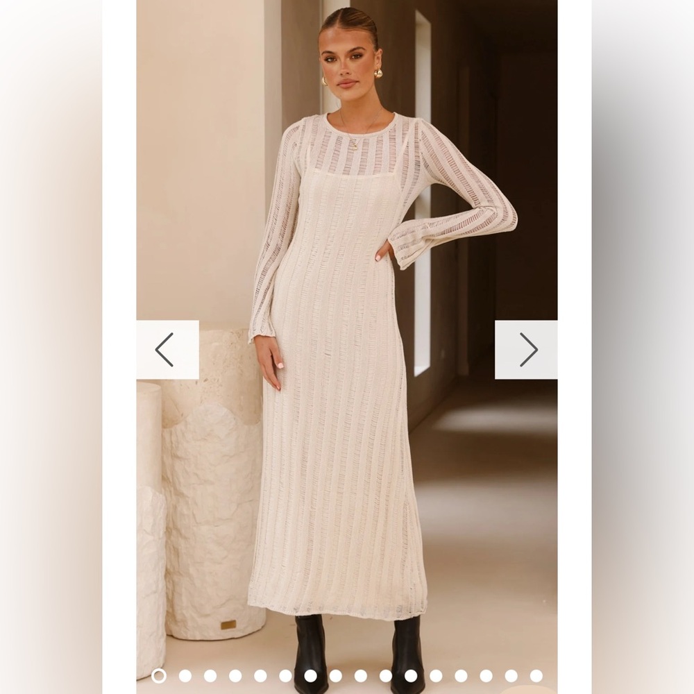 Billy J NWT Allure Maxi Dress - Beige